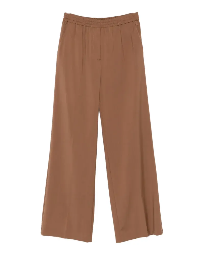 Max Mara elasticated wide-leg trousers - Braun Braun