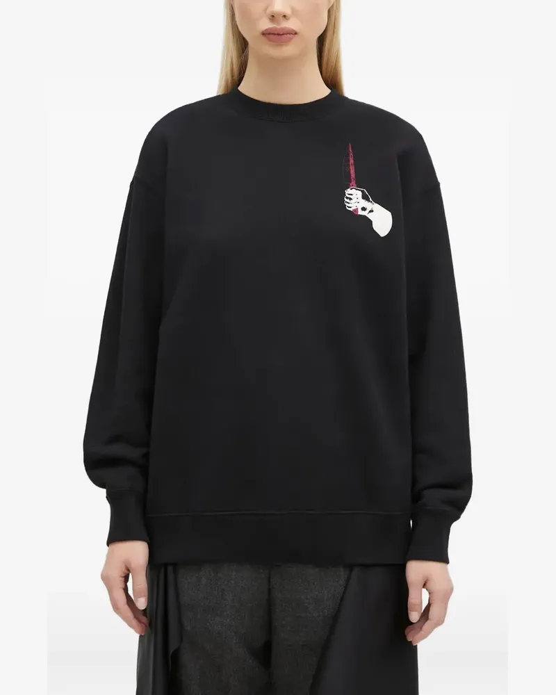 Undercover Sweatshirt mit grafischem Print - Schwarz Schwarz