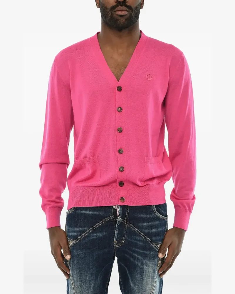 Dsquared2 V-neck cardigan - Rosa Rosa