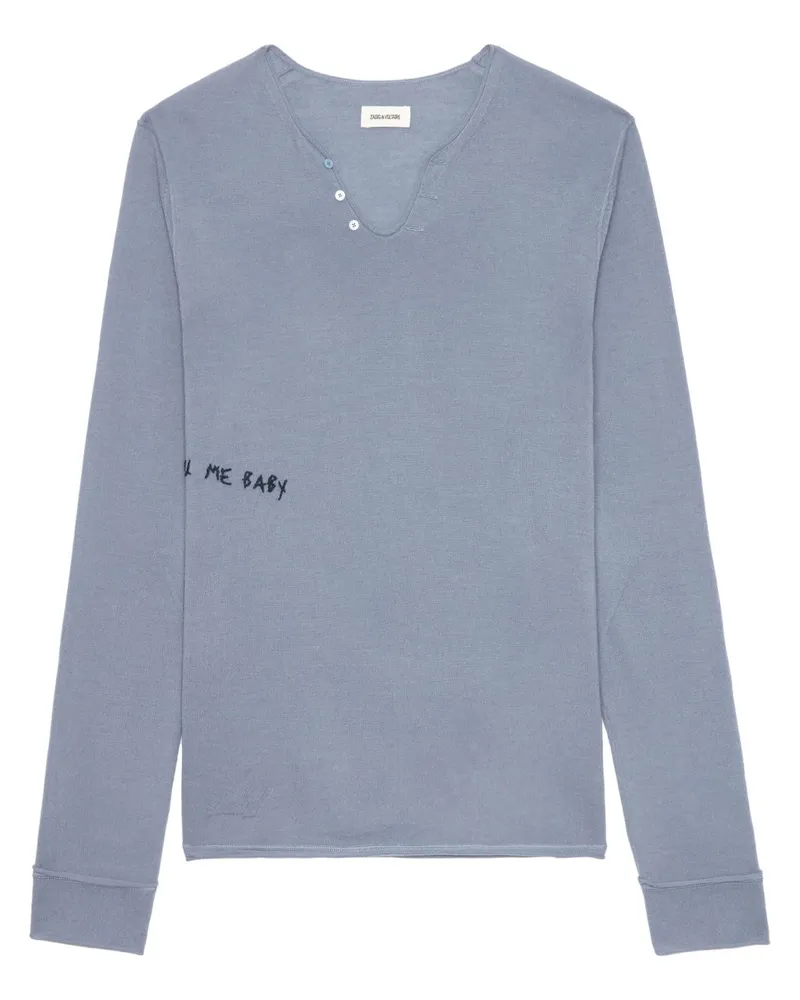 Zadig & Voltaire We Wording Pullover - Blau Blau