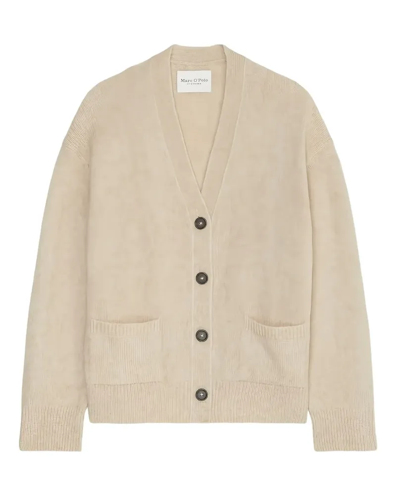 Marc O'Polo Cardigan mit V-Ausschnitt - Nude Nude