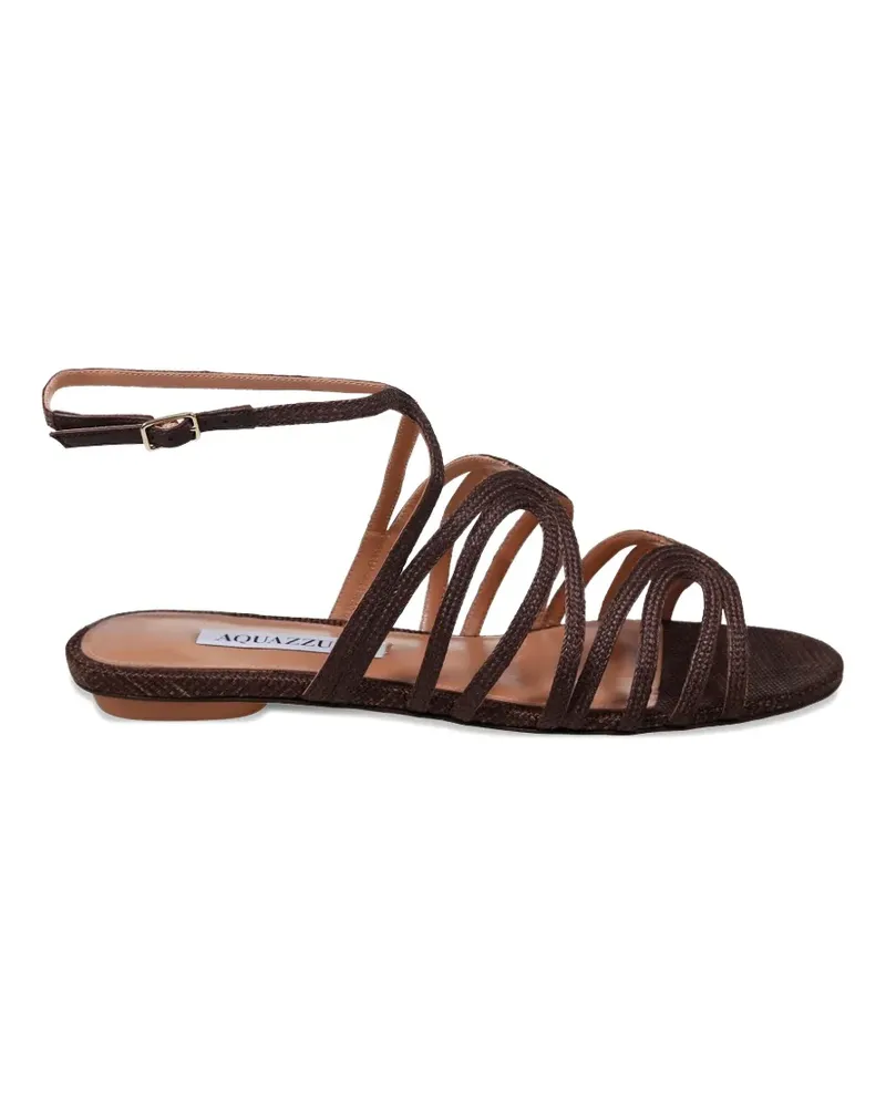 Aquazzura strappy buckle-fastening sandals - Braun Braun