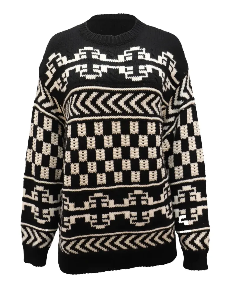Alanui Aztec print wool sweater - Schwarz Schwarz