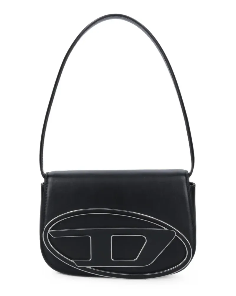 Diesel 1DR-Iconic shoulder bag in nappa-leather - Schwarz Schwarz