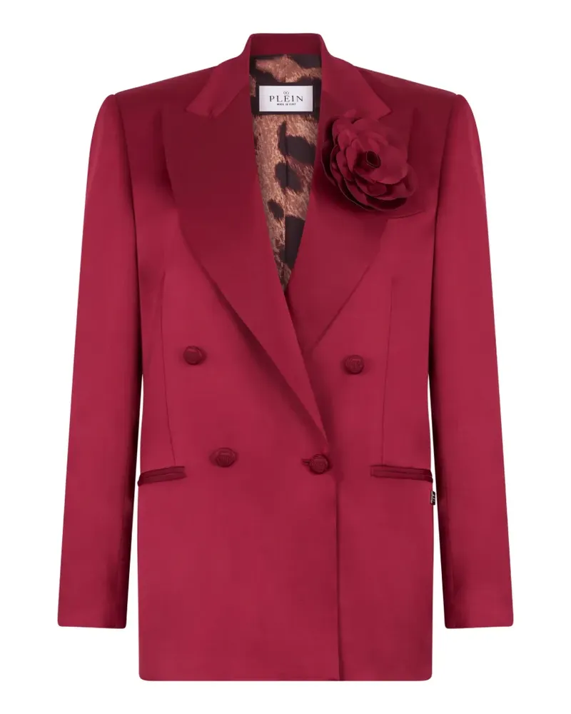 Philipp Plein Doppelreihiger Blazer mit Applikation - Rot Rot