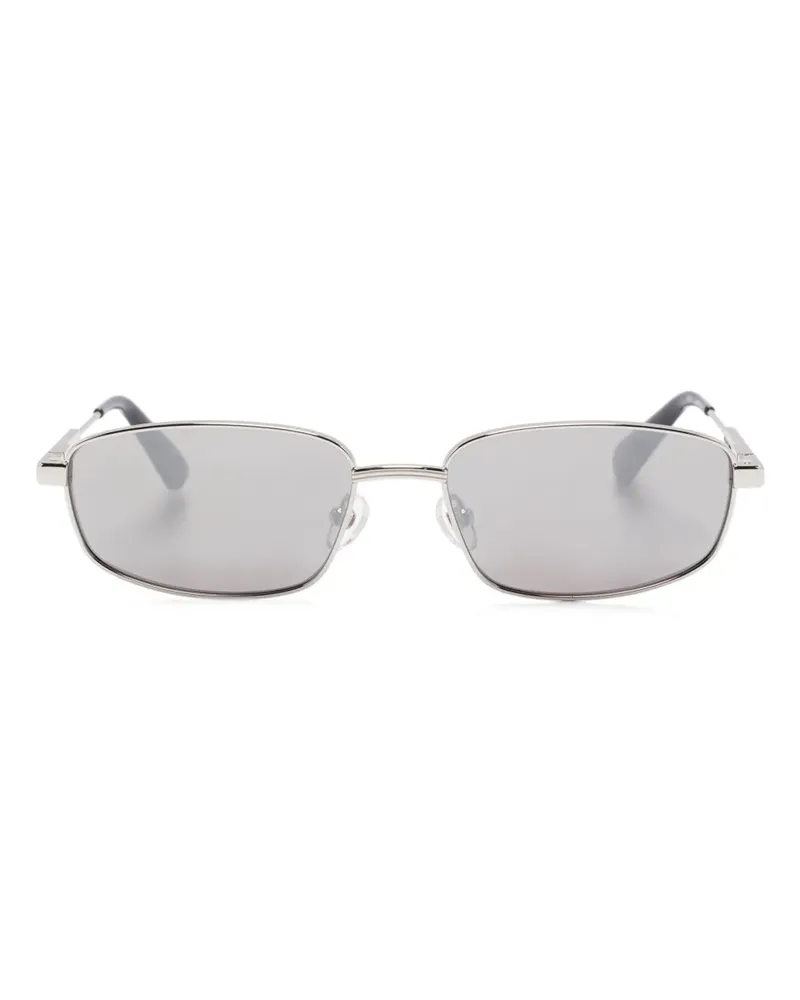 Jacquemus Sonnenbrille mit eckigem Gestell - Silber Silber