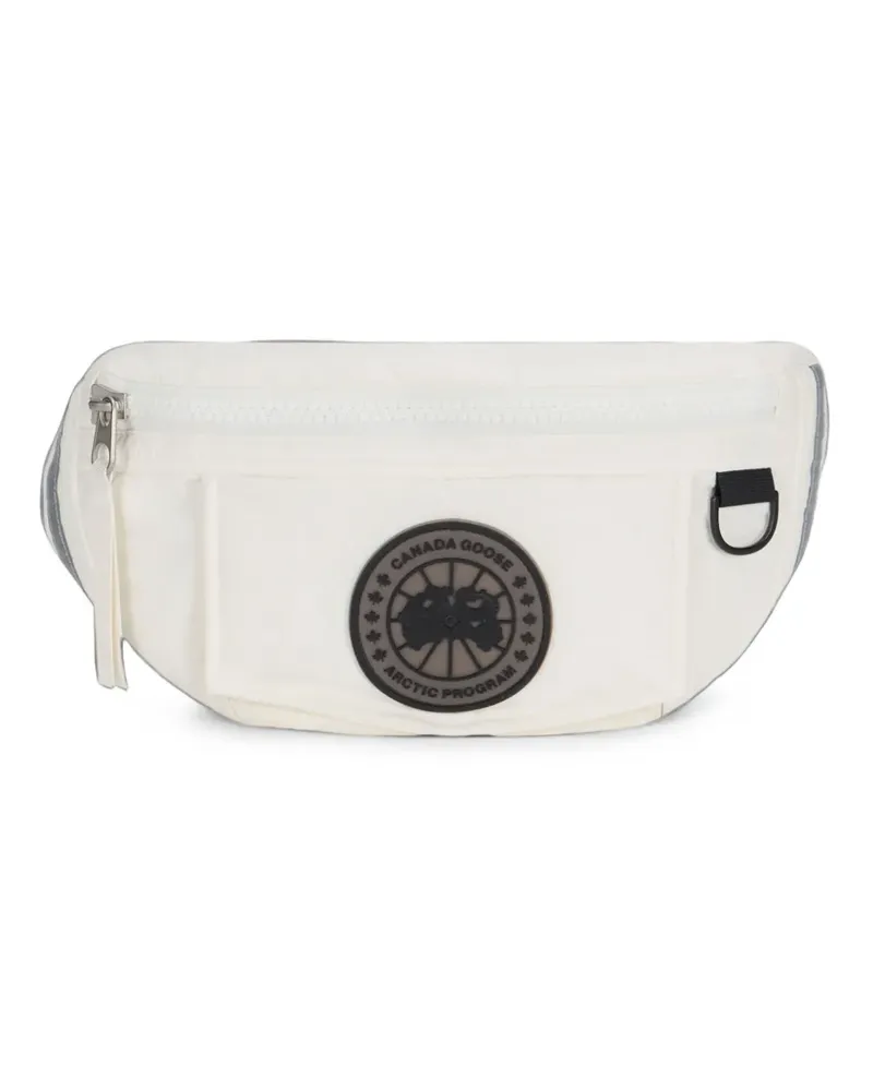 Canada Goose Gürteltasche mit Logo-Patch - Weiß Weiß