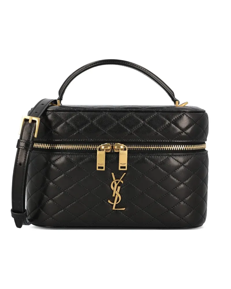 Saint Laurent large Gaby lambskin tote bag - Schwarz Schwarz