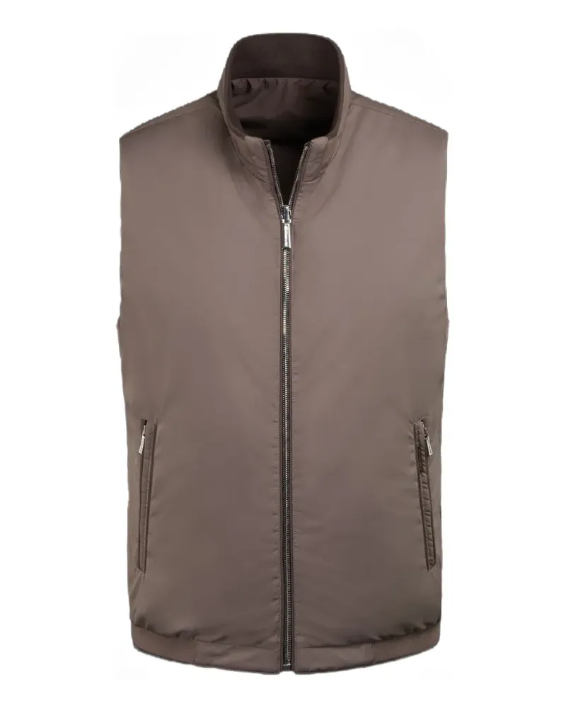 MOORER Fioresi-Wk reversible zip-fastening gilet - Nude Nude