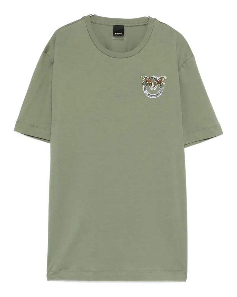 Pinko embroidered T-shirt - Grün Grün