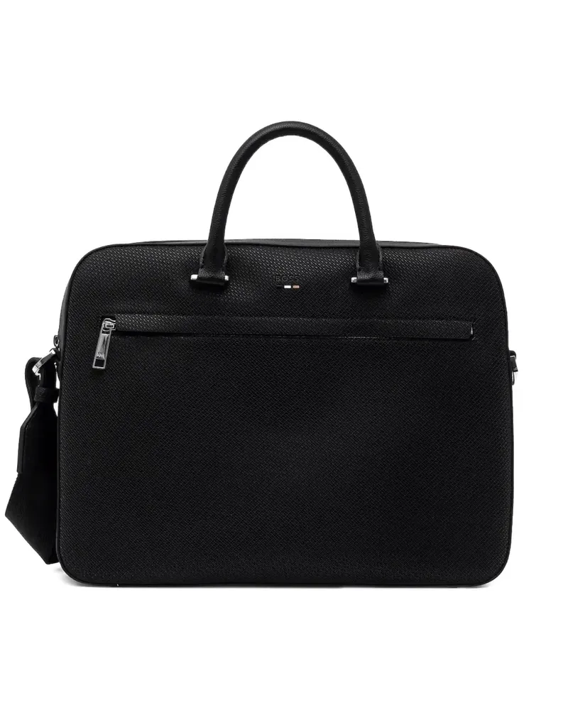 HUGO BOSS Strukturierte Kuriertasche - Schwarz Schwarz