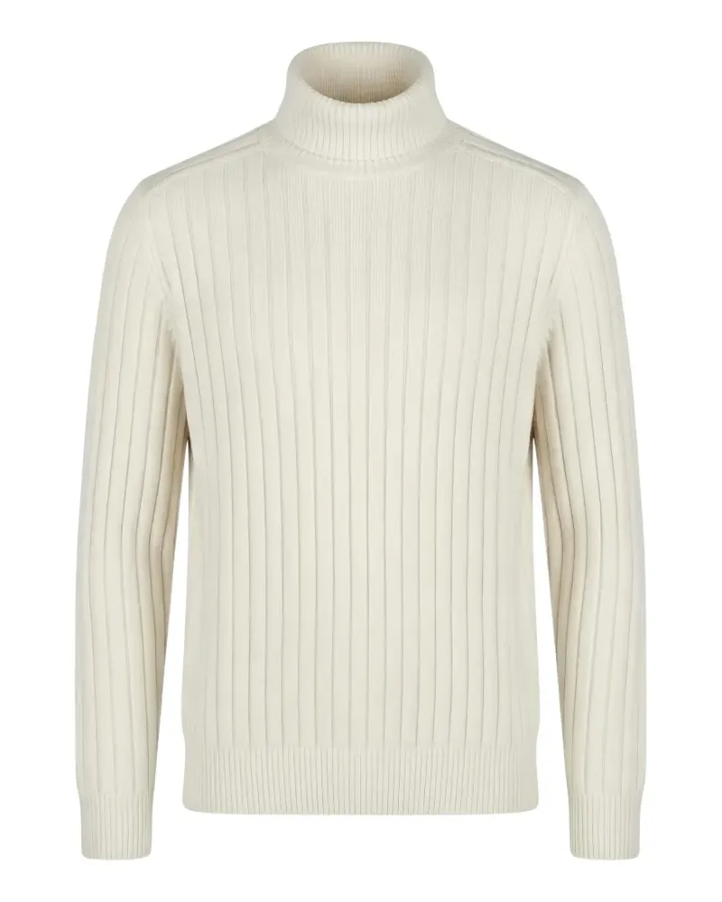 Diktat ribbed-knit roll-neck sweater - Weiß Weiß
