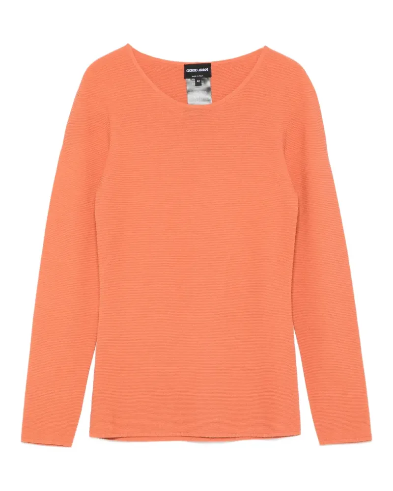 Giorgio Armani Klassisches Langarmshirt - Orange Orange