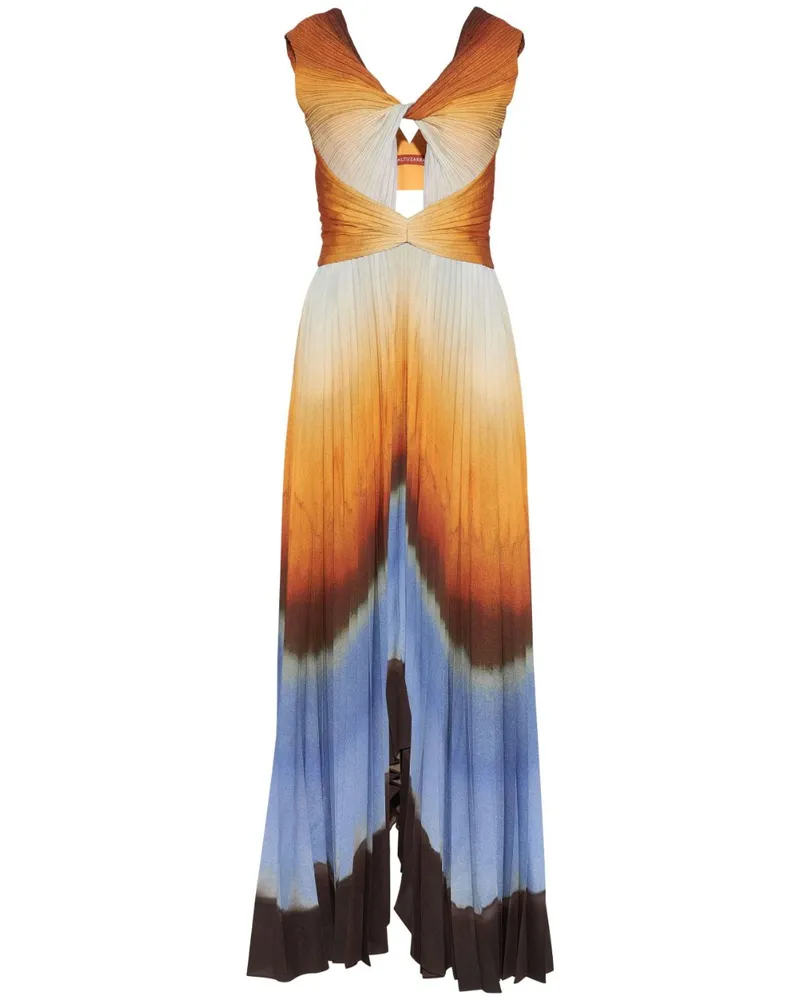 Altuzarra Kalymnos Shibori Maxikleid - Nude Nude