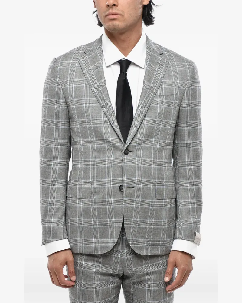 Corneliani Academy District-check suit - Grau Grau
