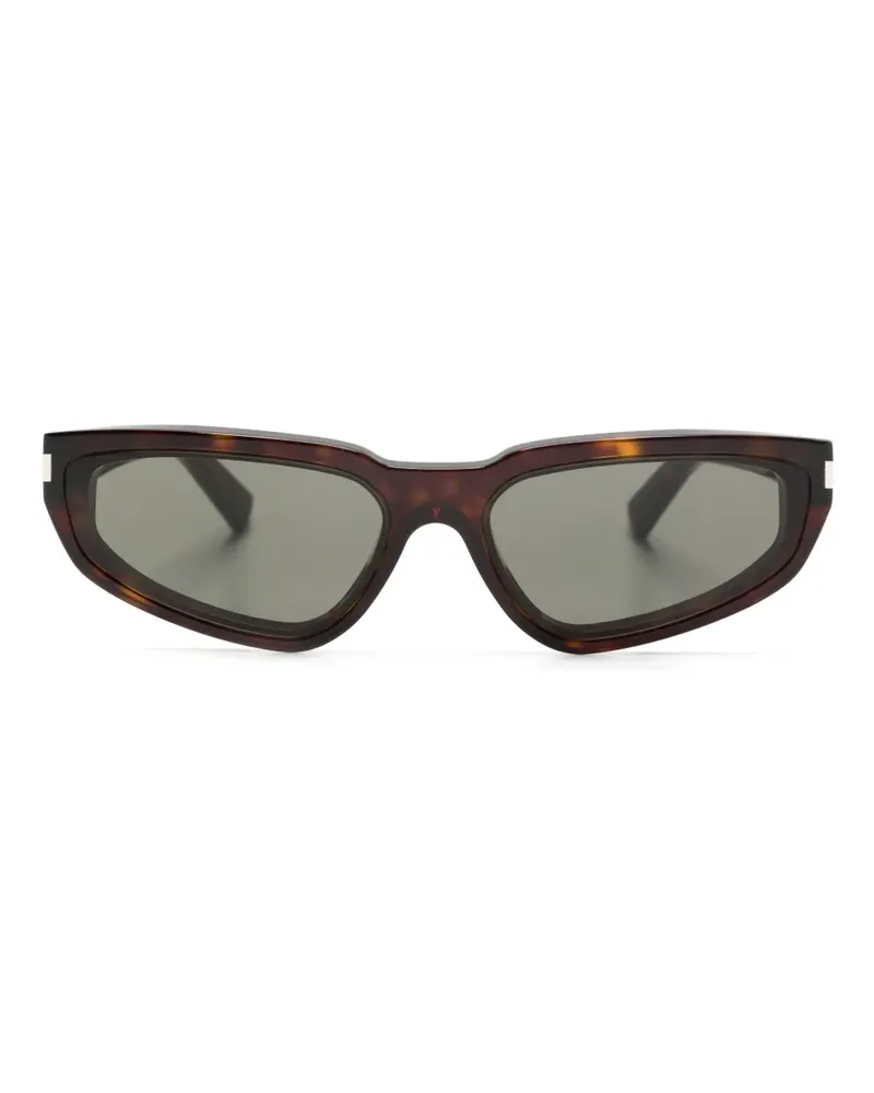Saint Laurent Nova Sonnenbrille in Schildpattoptik - Braun Braun
