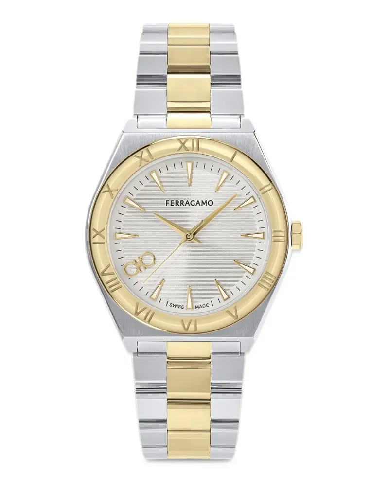Ferragamo Upper East Gent 50mm watch - Silber Silber