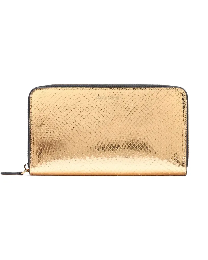 Roberto Cavalli Klassisches Portemonnaie - Gold Gold