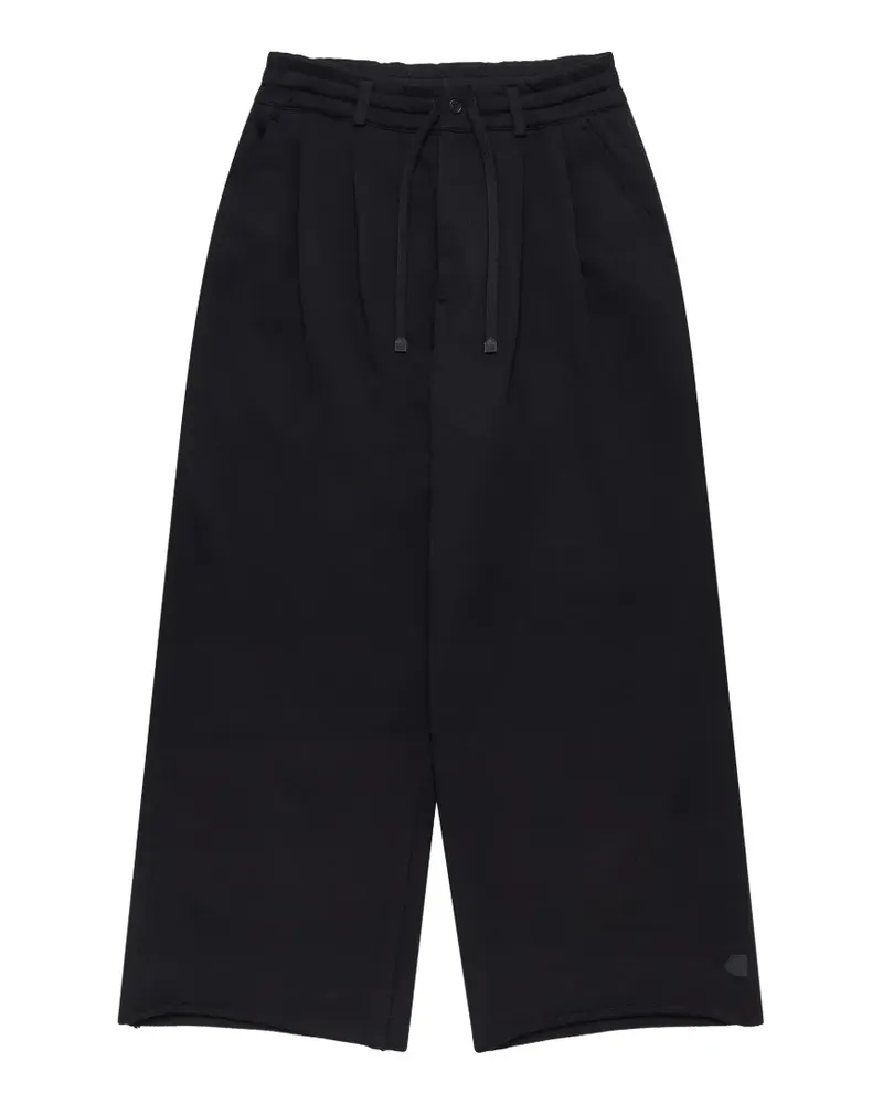Noir Kei Ninomiya pleated track pants - Schwarz Schwarz