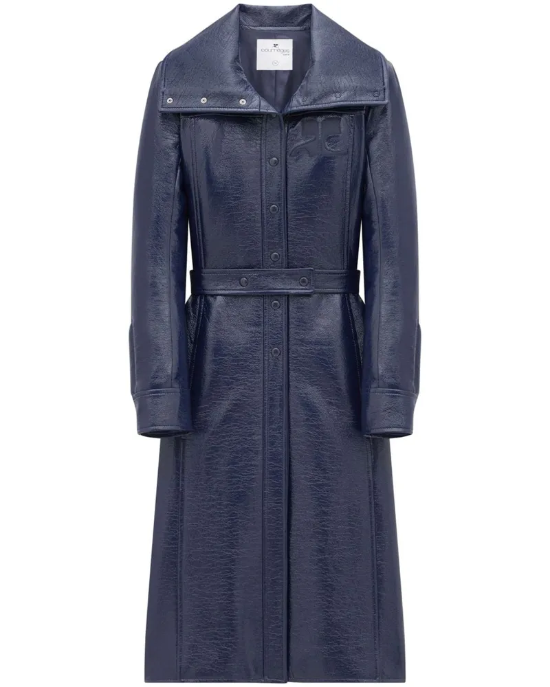 Courrèges Reedition Mantel - Blau Blau