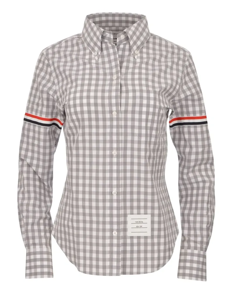 Thom Browne Hemd mit Vichy-Karo - Grau Grau