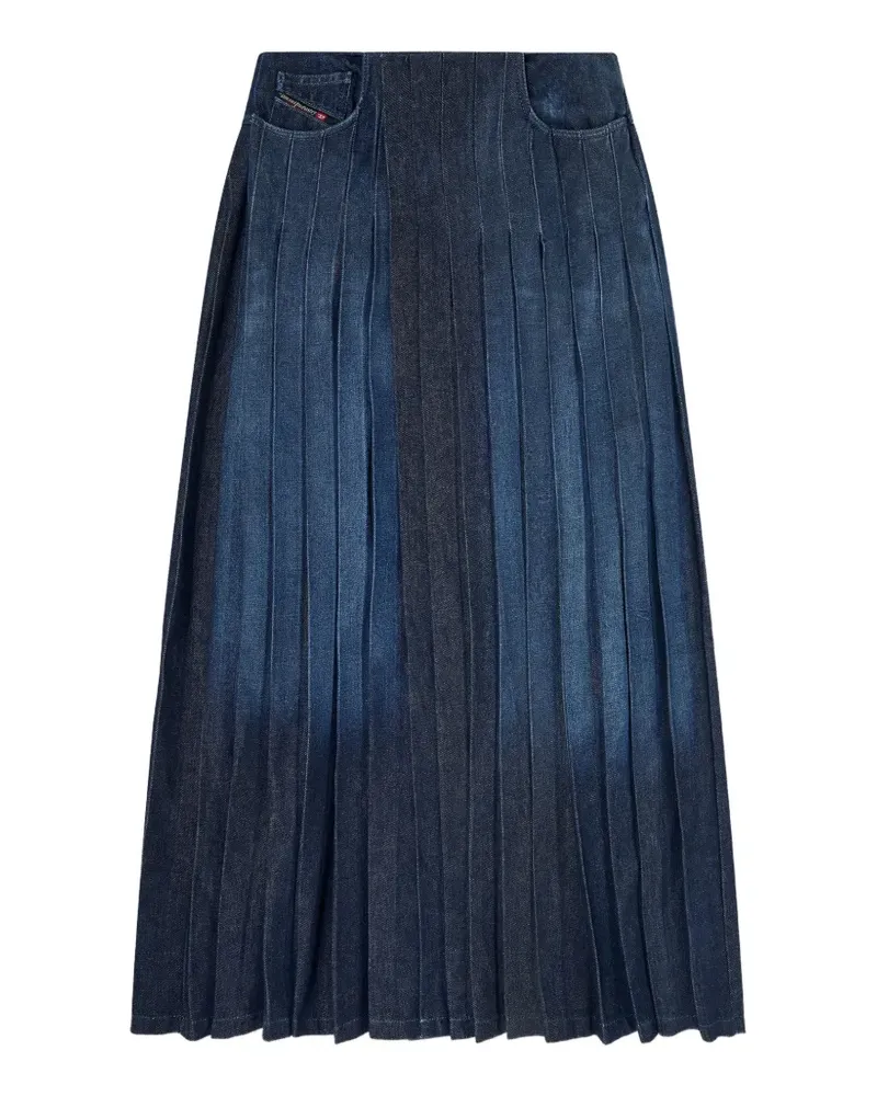 Diesel pleated maxi skirt - Blau Blau
