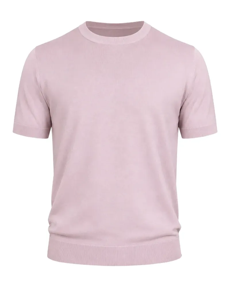 Paolo Pecora Milano crew-neck short-sleeve T-shirt - Rosa Rosa