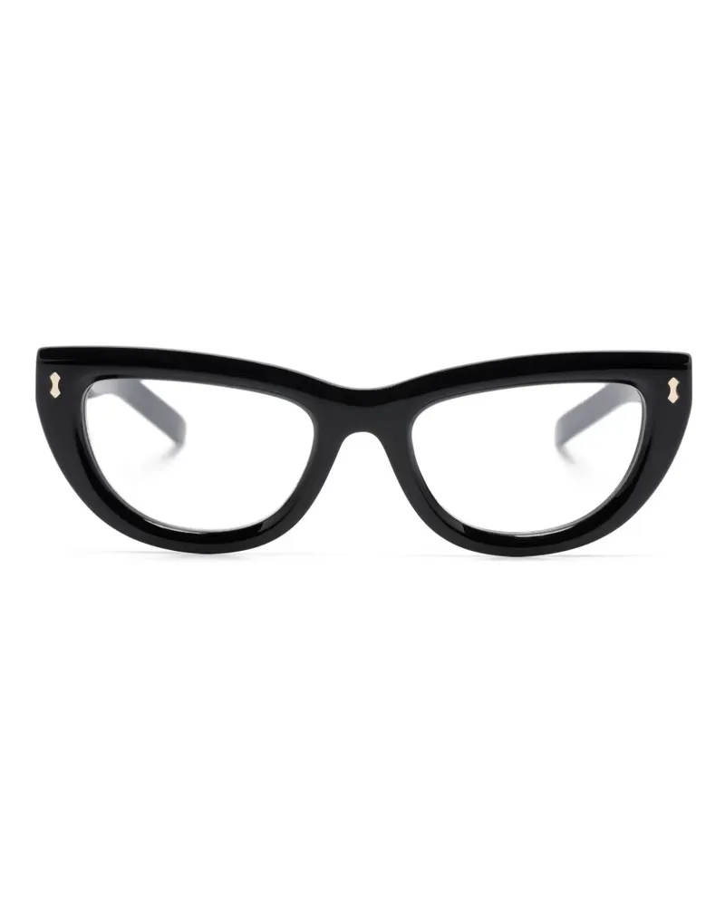 Gucci Klassische Cat-Eye-Brille - Schwarz Schwarz