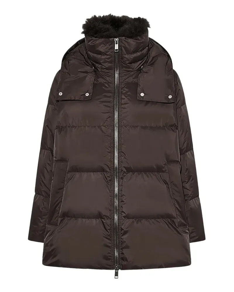 Yves Salomon Jacke mit Pelzbesatz - Braun Braun