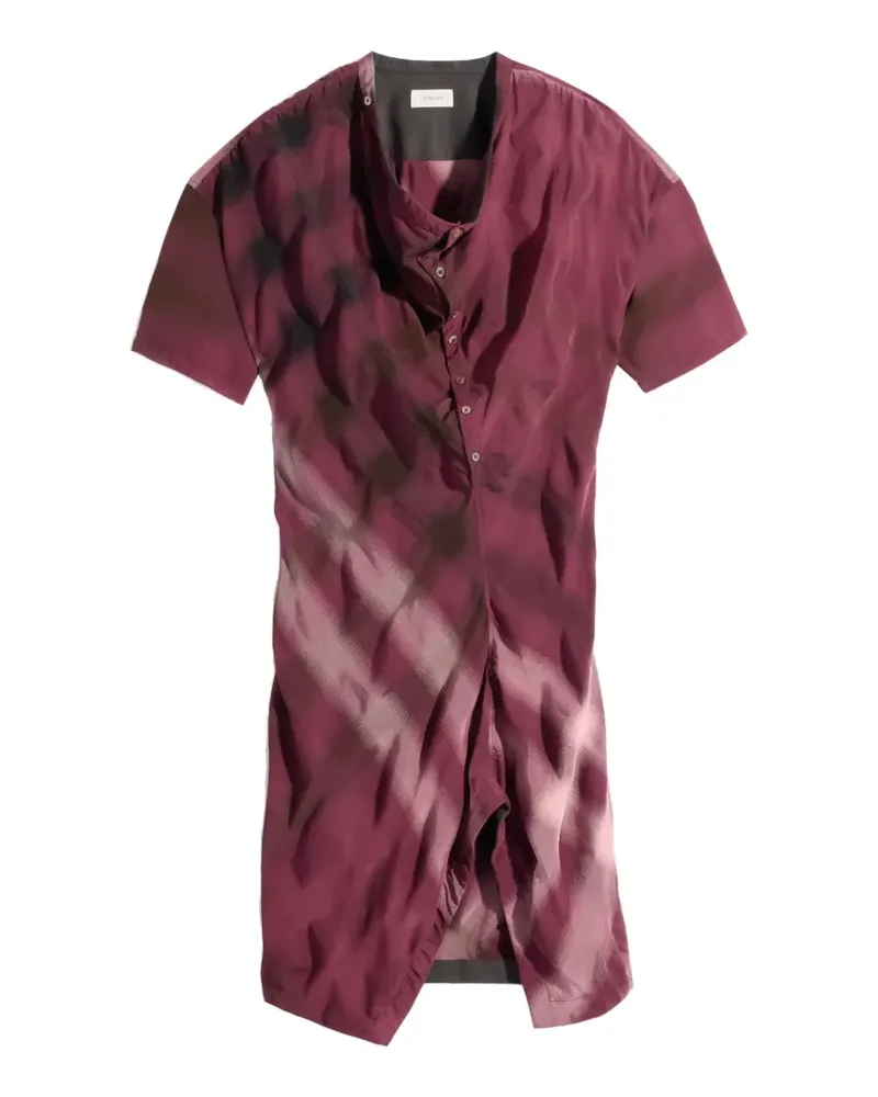 Christophe Lemaire Asymmetrisches Hemd-Midikleid - Rot Rot