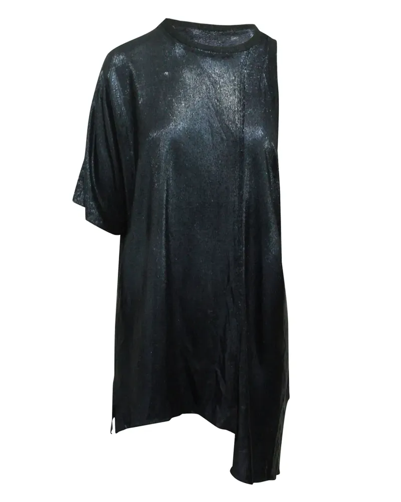 Golden Goose metallic one-sleeve top - Blau Blau