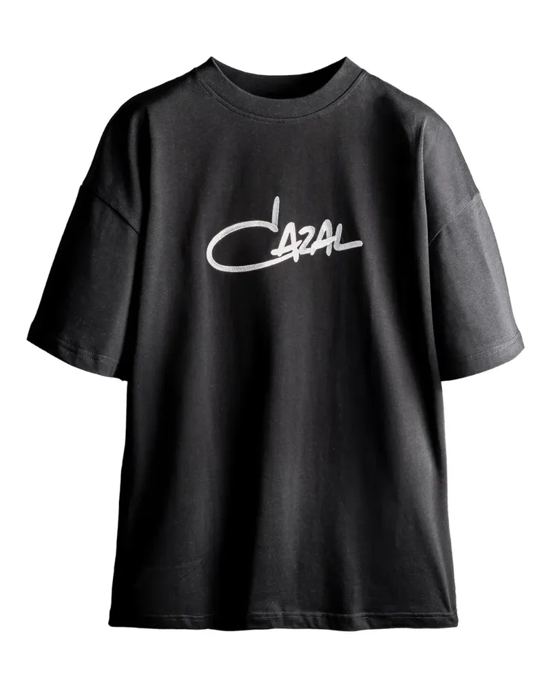 CAZAL T-Shirt mit Logo - Schwarz Schwarz