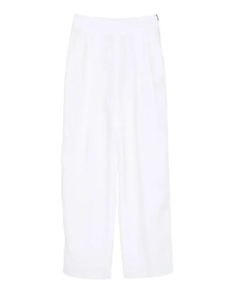AGNONA pleated trousers - Weiß Weiß