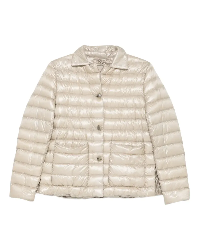 Herno quilted button-up jacket - Nude Nude