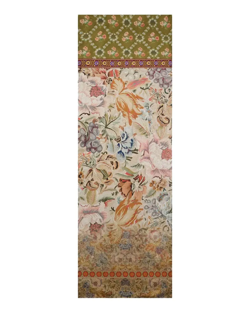 Pierre-Louis Mascia floral-pattern rectangular-shape scarf - Nude Nude