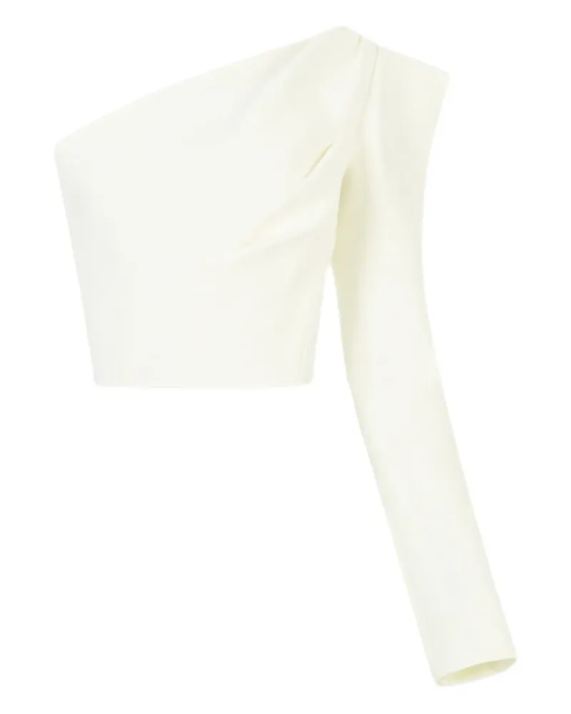 Maticevski one-shoulder crop top - Nude Nude