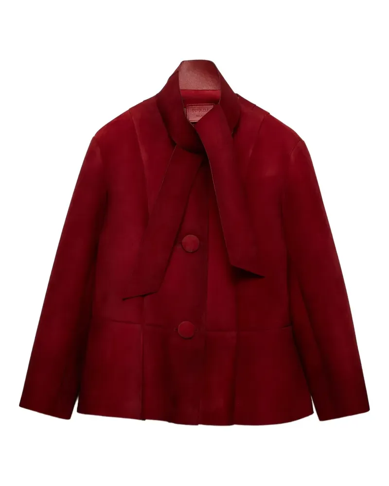 Prada Jacke mit Schleifendetail - Rot Rot