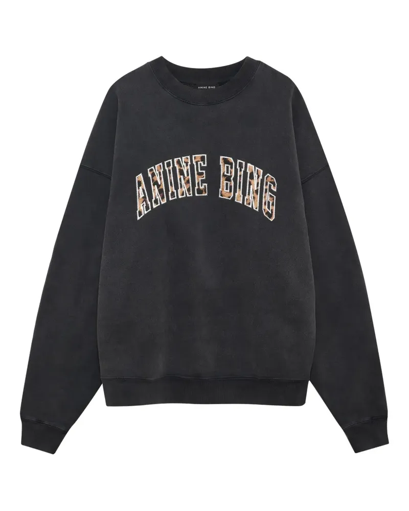 Anine Bing Sweatshirt mit Logo-Print - Schwarz Schwarz