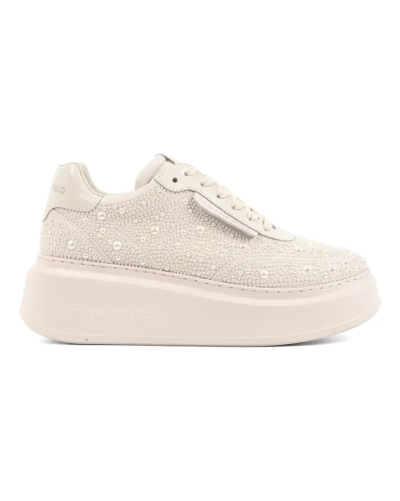 Karl Lagerfeld Chunky-Sneakers mit Kunstperlen - Nude Nude
