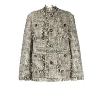 Tweed-Jacke mit vier Taschen
