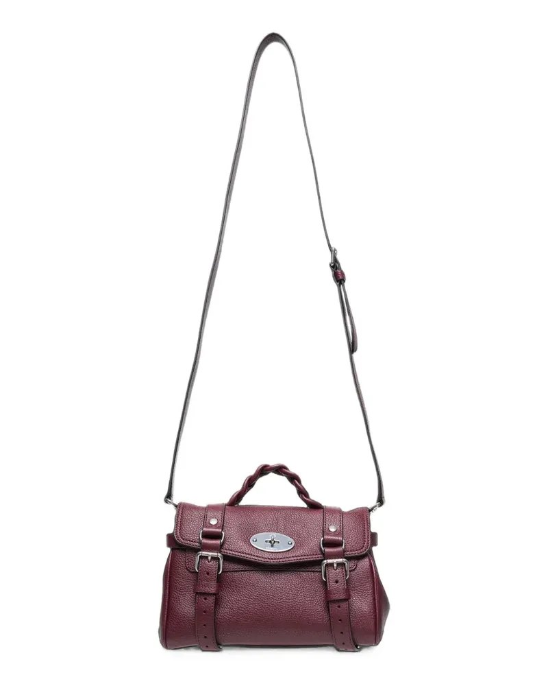 Mulberry Alexa Schultertasche mit Flechtriemen - Rot Rot
