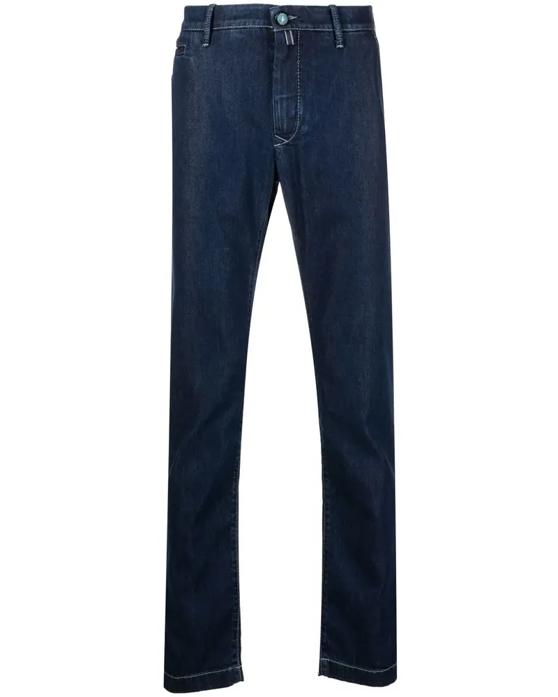Jacob Cohën Jeans mit Logo-Patch - Blau Blau