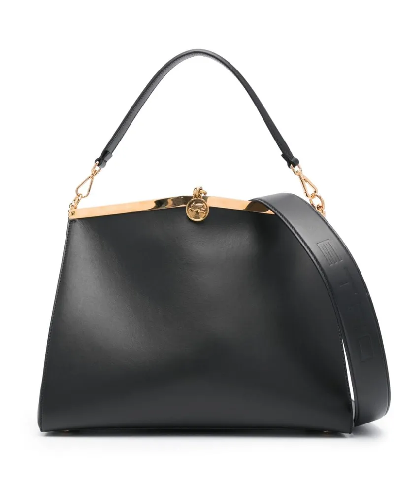 Etro Große Vela Schultertasche - Schwarz Schwarz