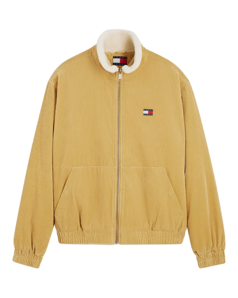 Tommy Hilfiger Cordjacke mit Fleecekragen - Gelb Gelb