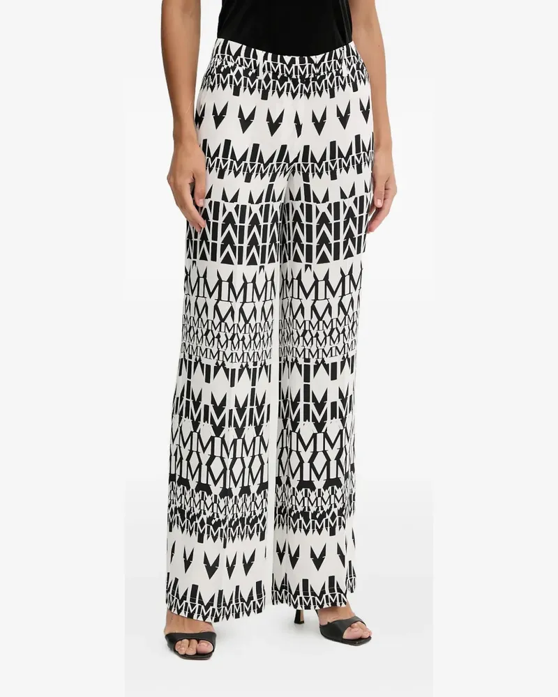 MARCIANO Los Angeles logo-pattern trousers - Weiß Weiß