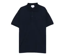 Poloshirt mit Logo-Stickerei - Blau