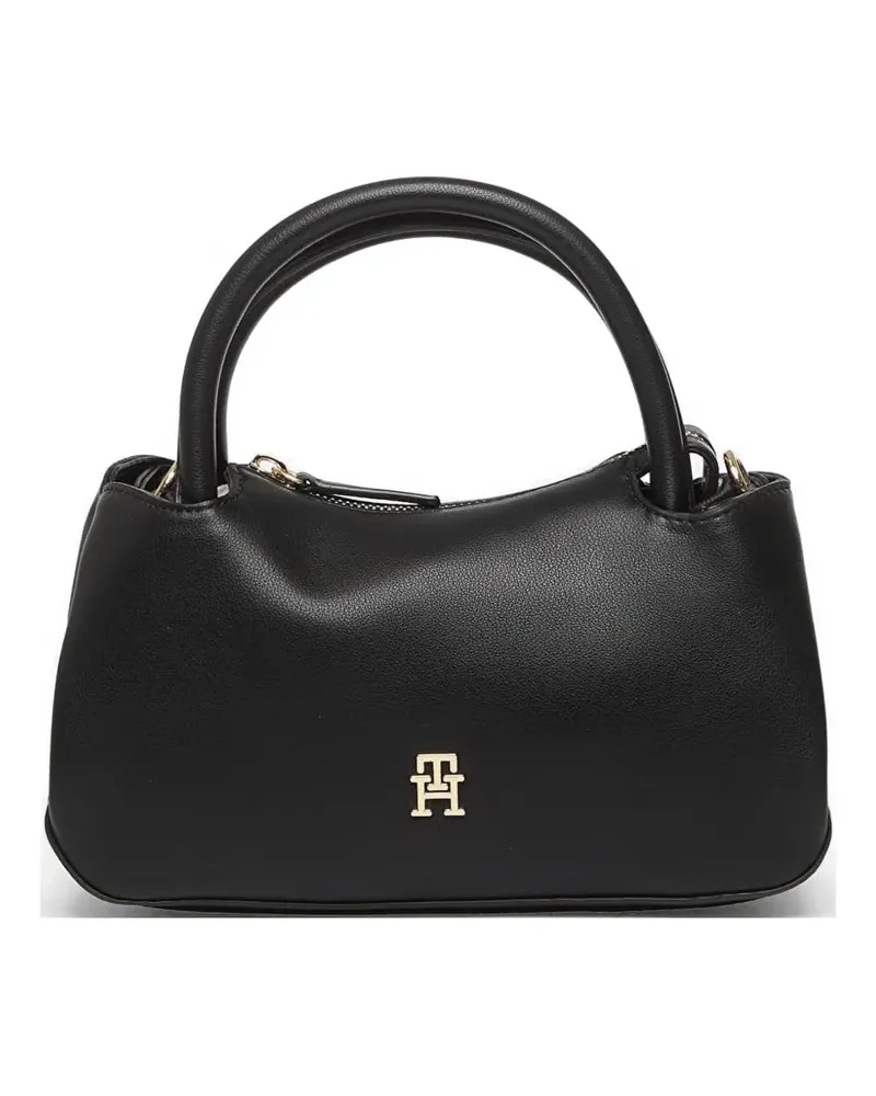 Tommy Hilfiger TH monogram repeat logo satchel bag - Schwarz Schwarz