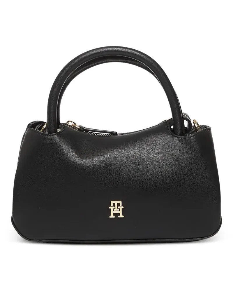 Tommy Hilfiger TH monogram repeat logo satchel bag - Schwarz Schwarz