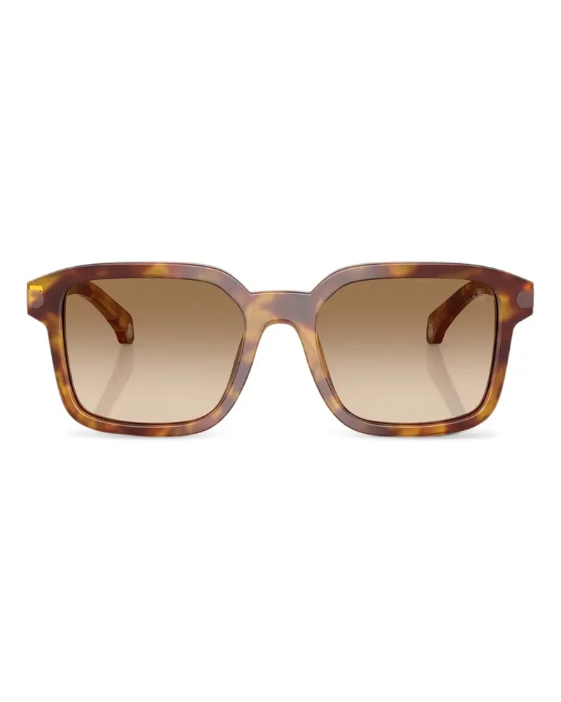 Moncler Eckige Sonnenbrille in Schildpattoptik - Braun Braun