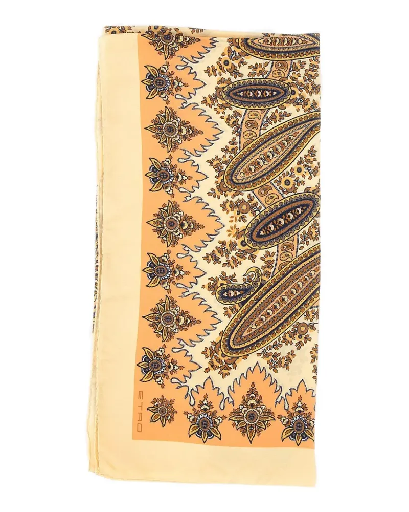 Etro Seidenschal mit Paisley-Print - Nude Nude